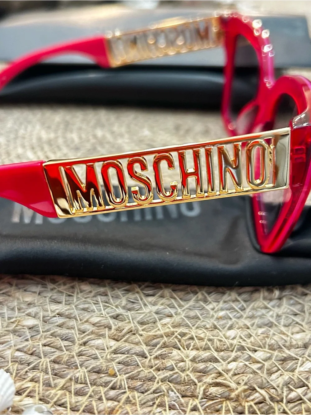 Moschino Pink Cat-Eye Sunglasses New